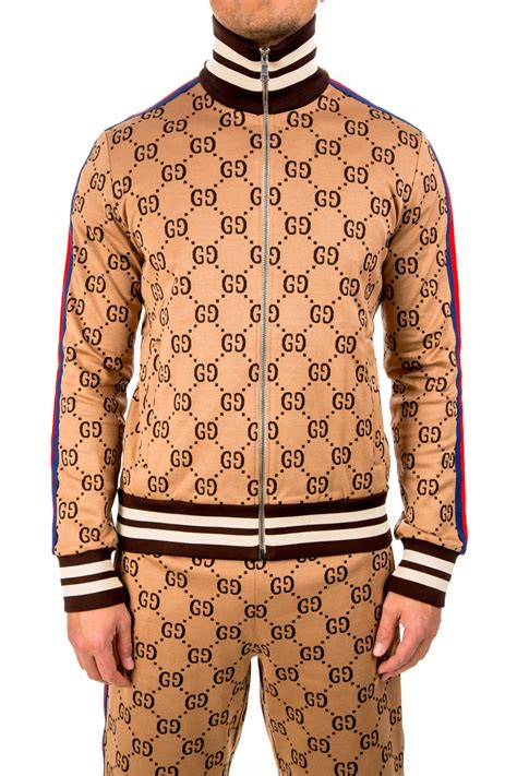 gucci sweatsuit men|gucci hoodie jacket men's.